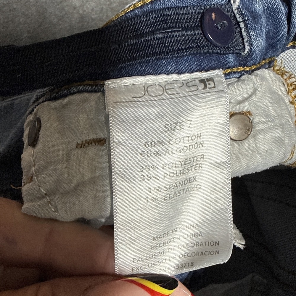 Joe's Jeans The Brixton Straight & Narrow Boy's Sz 7 Blue Light Wash Adjustable - Picture 10 of 15